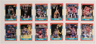 Fleer 1986-87 Basketball Card & Sticker Set w/ Michael Jordan BGS 9 MINT Rookie Card