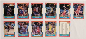 Fleer 1986-87 Basketball Card & Sticker Set w/ Michael Jordan BGS 9 MINT Rookie Card
