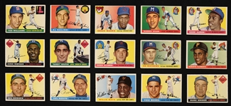 Vintage 1955 Topps Baseball Card Set w/Roberto Clemente Harmon Killebrew & Sandy Koufax Rookie Cards