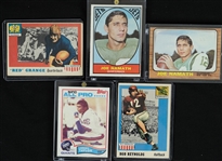 Lot of 5 Football Cards w/1966 Topps Joe Namath *2nd Year*