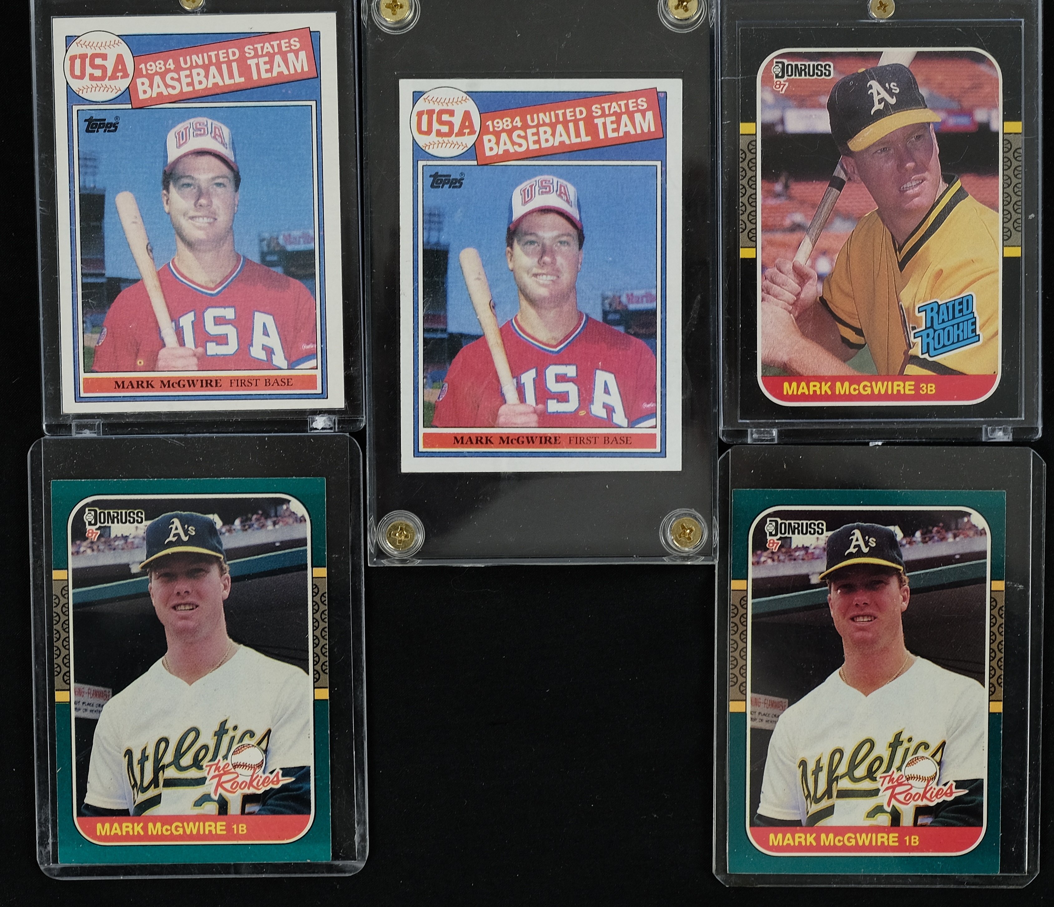 Lot Detail - Mark McGwire Rookie Baseball Card Collection