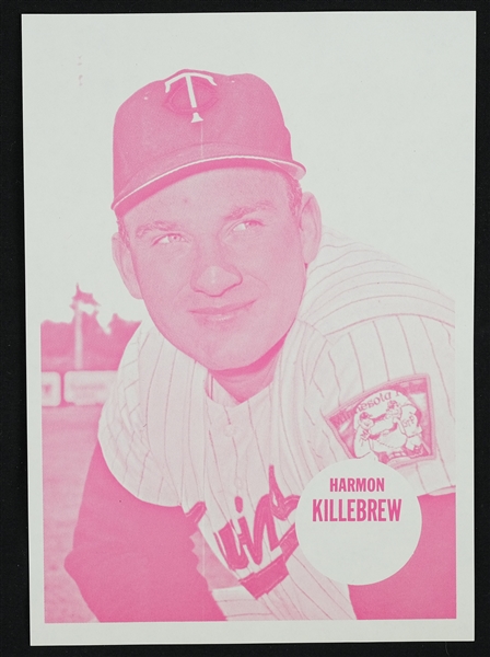Harmon Killebrew 1967 Topps Pin Ups Proof Poster