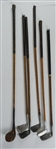Collection of Vintage Wood Shaft Golf Clubs