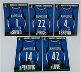 Minnesota Timberwolves Locker Room Nameplates