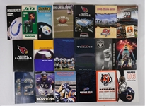 Lot of 37 NFL Media Guides From 1987-2009