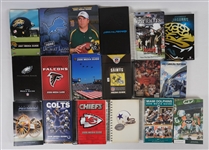 Lot of 37 NFL Media Guides From 1987-2009