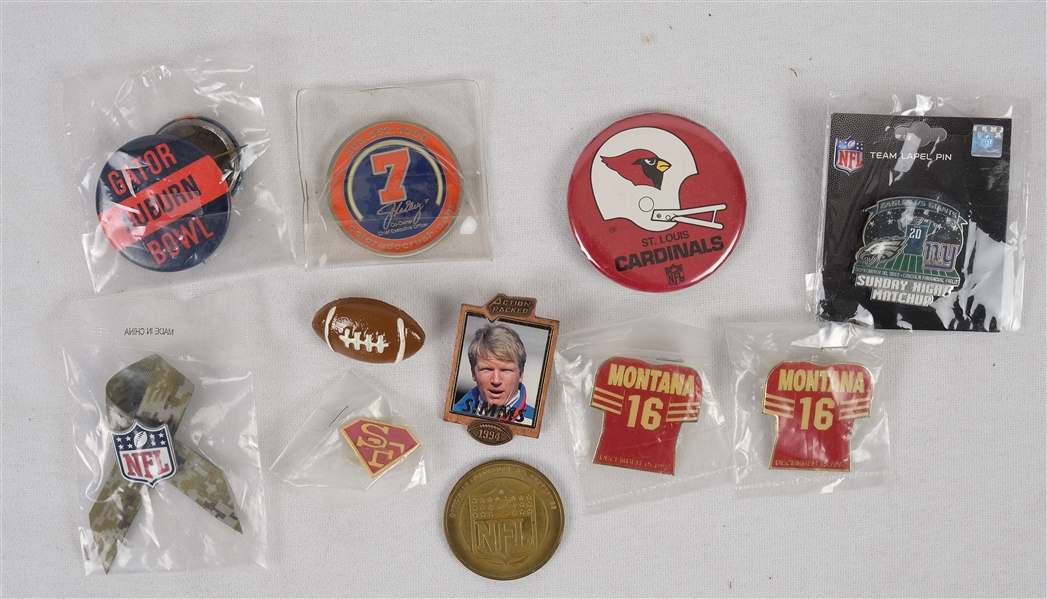 Collection of NFL MLB & NCAA Collector Pins