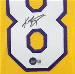 Kobe Bryant Autographed 1999-2000 Los Angeles Lakers Pro Cut Home Gold Jersey PSA/DNA & Beckett
