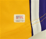 Kobe Bryant Autographed 1999-2000 Los Angeles Lakers Pro Cut Home Gold Jersey PSA/DNA & Beckett