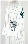 Josh Beckett 2002 Florida Marlins Game Used Rookie Jersey w/Dave Miedema LOA