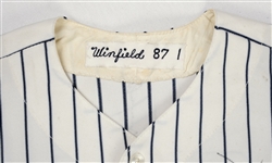 Dave Winfield 1987 New York Yankees Game Used & Autographed Jersey w/Dave Miedema LOA