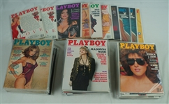 Vintage Collection of 1980s Playboy Magazines