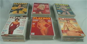 Vintage Collection of 1990s Playboy Magazines