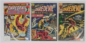 Here Comes…Daredevil Lot of 3 Vintage Comic Books