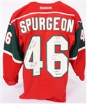 Jared Spurgeon Game Used Autographed & Inscribed Minnesota Wild Jersey w/Player Provenance