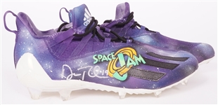 Adam Thielen Game Used & Autographed Mache Custom Space Jam Painted Football Cleats