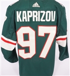 Kirill Kaprizov 2020-21 Minnesota Wild Game Used Rookie Jersey w/Team LOA & Photo Matched to Career Goals #11 #15 & #16