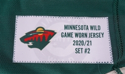 Kirill Kaprizov 2020-21 Minnesota Wild Game Used Rookie Jersey w/Team LOA & Photo Matched to Career Goals #11 #15 & #16