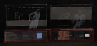 George Brett & Donovan McNabb Game Used Limited Edition Jersey Display