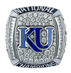 Kansas Jayhawks 2008 National Championship NCAA Basketball Ring 