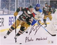 Kirill Kaprizov 2021-22 Minnesota Wild Game Used Signed & Inscribed Winter Classic Jersey Used For 1st Period Goal 
