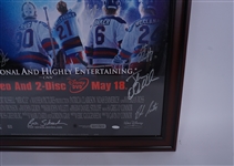 Miracle Autographed Framed 29x43 Movie Poster - Signed by 20 Team USA Members Steiner