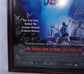 Miracle Autographed Framed 29x43 Movie Poster - Signed by 20 Team USA Members Steiner