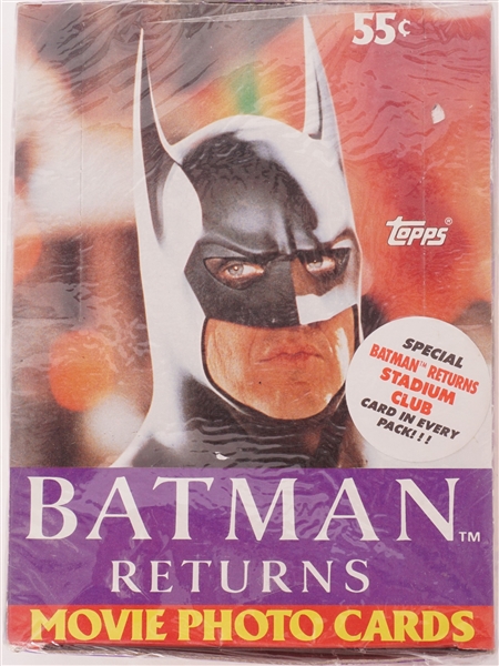 Box of 1992 Unopened Batman Returns Topps Cards