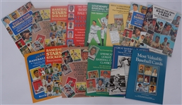 Collection of Vintage Baseball Books w/Collector Cards Still Attached