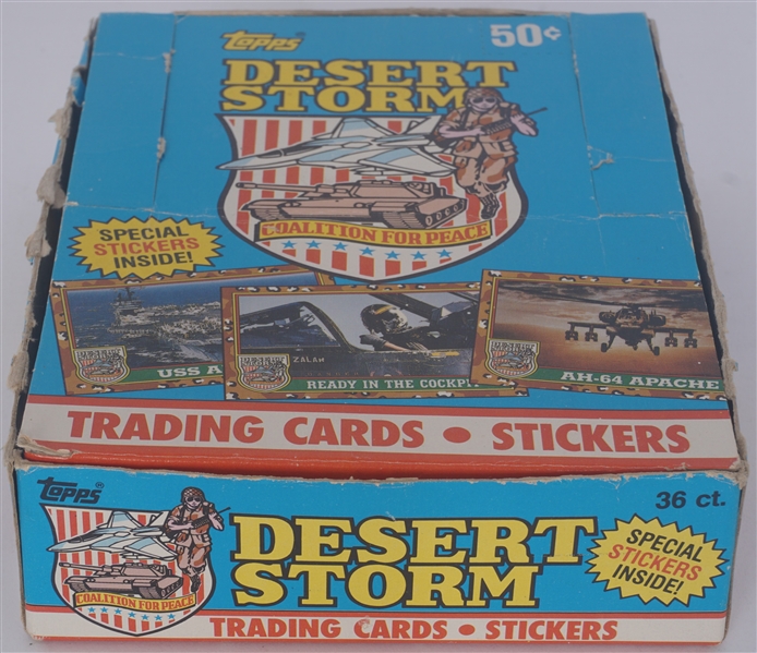 Desert Storm 1991 Topps Unopened Wax Box
