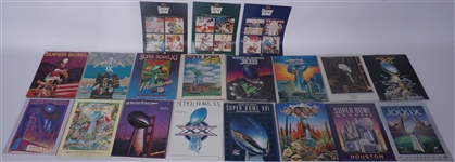 Collection of Super Bowl Game Programs w/ Mint SB XXXVIII Hologram Program