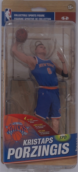 Kristaps Porzingis New York Knicks Collectible Sports Figure