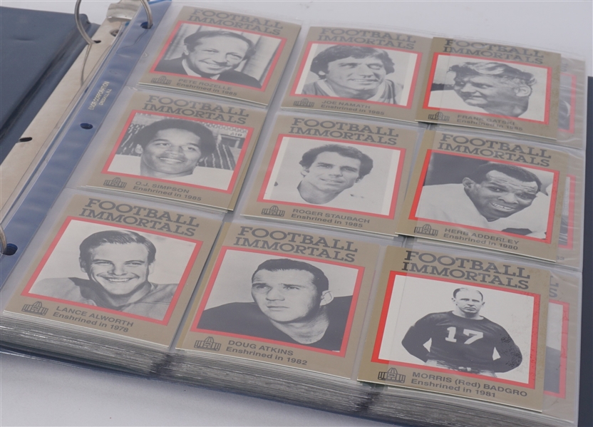 Collection of Vintage Football Immortals Football Cards