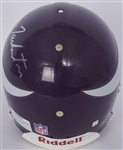 Fran Tarkenton Autographed Minnesota Vikings Full Size Authentic Helmet Beckett