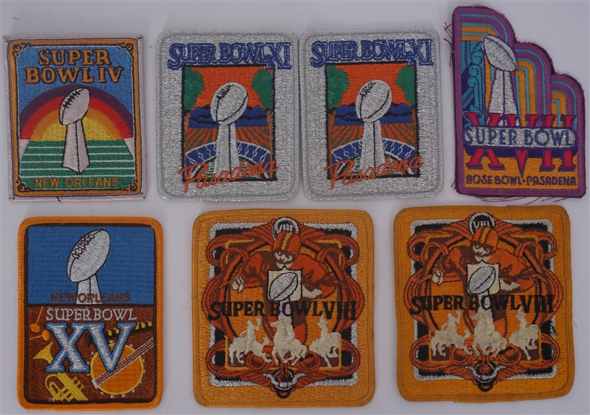 Collection of Super Bowl Patches