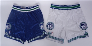 Lot of 2 Minnesota Timberwolves Team Issued Shorts