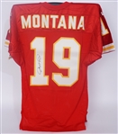 Joe Montana Autographed Authentic Kansas City Chiefs Jersey Beckett