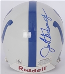 Jim Harbaugh Autographed Indianapolis Colts Mini Helmet Beckett