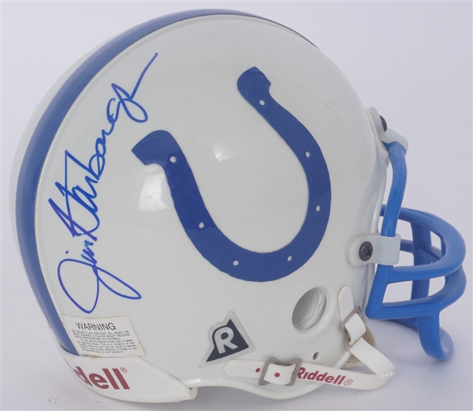 Jim Harbaugh Autographed Indianapolis Colts Mini Helmet Beckett