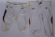 Lot of 2 Pairs of Minnesota Vikings Game Used Pants
