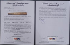 Harmon Killebrew 1975 Kansas City Royals Game Used & Autographed Bat PSA/DNA GU 9