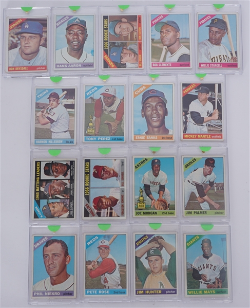 Vintage 1966 Topps Baseball Complete Set w/ Mickey Mantle