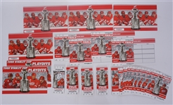 Large Collection of Detroit Red Wings 2008 Playoff Tickets