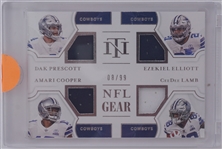 Dallas Cowboys 2021 National Treasures NFL Gear Card LE #8/99