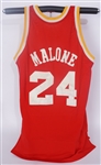 Moses Malone 1977-78 Houston Rockets Game Used Road Jersey w/ Dave Miedema LOA