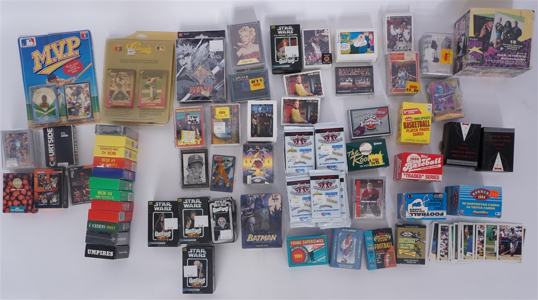 Large Collection of Unopened Sports & Entertainment Cards