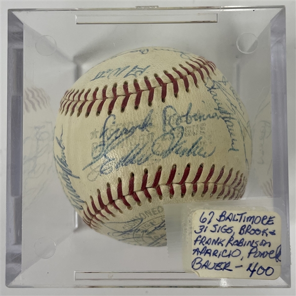 Baltimore Orioles 1967 Team Signed Baseball Beckett