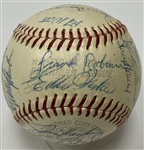 Baltimore Orioles 1967 Team Signed Baseball Beckett