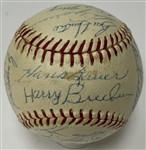 Baltimore Orioles 1967 Team Signed Baseball Beckett