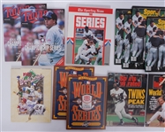 Collection of 1987 & 1991 Minnesota Twins World Series Programs & Magazines